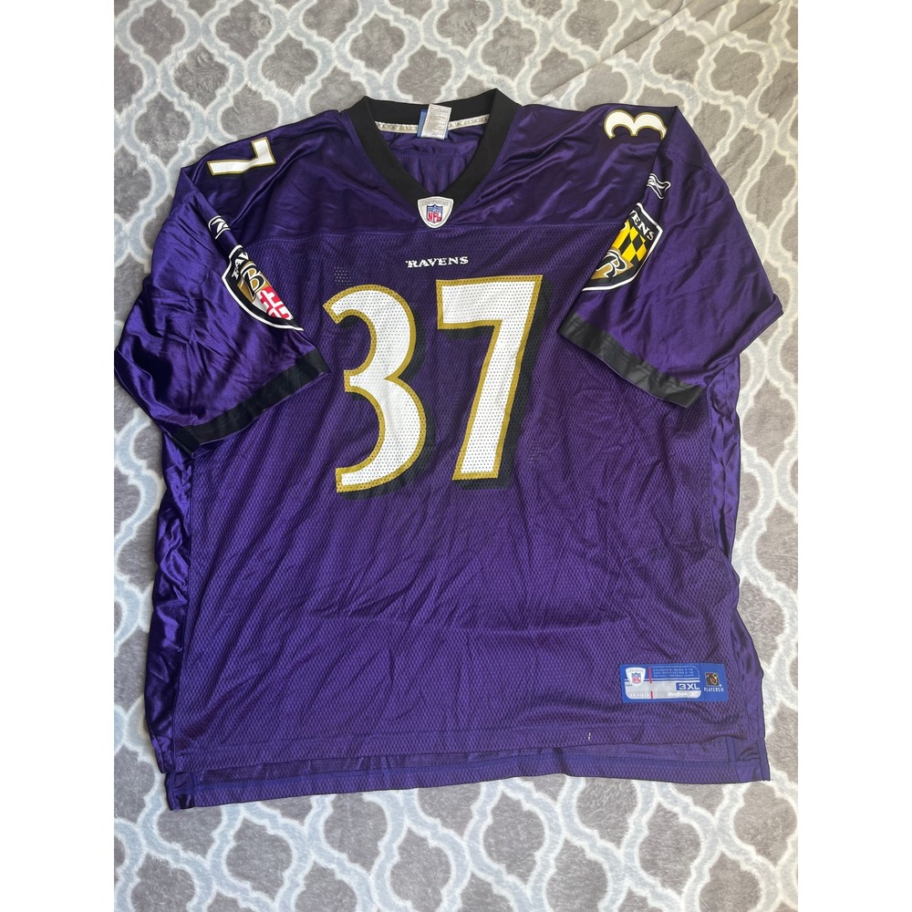 Reebok Football Jersey Mens 3XL Purple Baltimore Ravens Deion Sanders 37 NFL